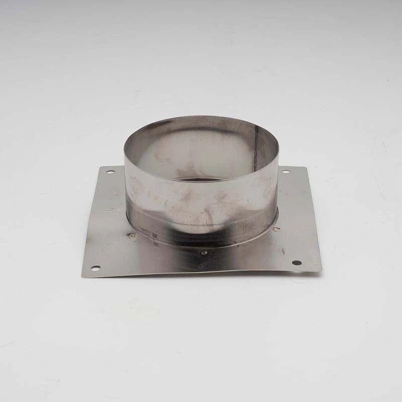 EZ Vent 4" 24-Gauge 304 Stainless Steel Dryer Vent Back Plate