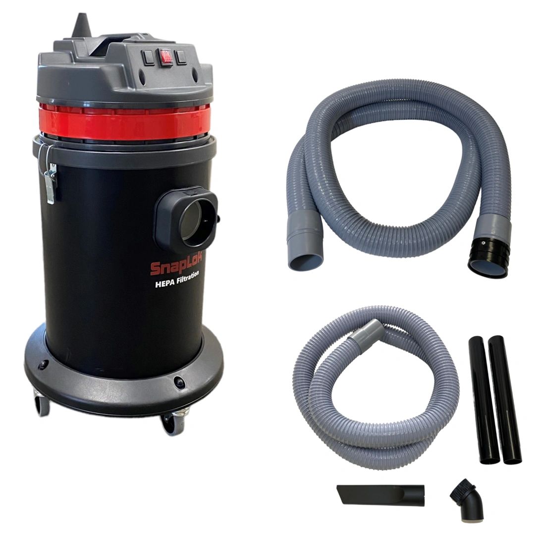 (DS) 16 Gal. SnapLok Dryer Vac - High Powered, HEPA Filtered w/Poly Tank & Caster Base (SVP16-1)