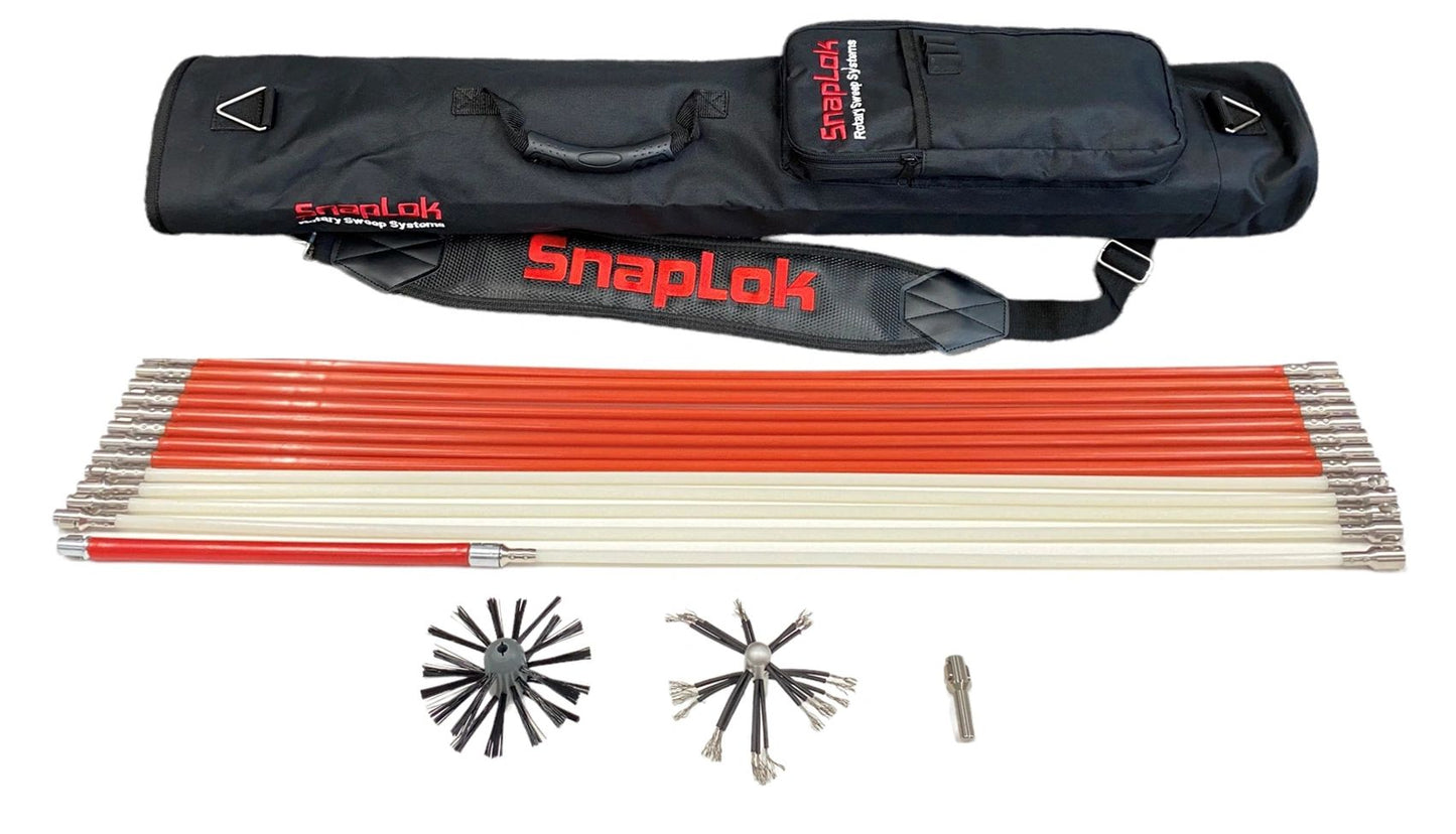 38' Rotary Dryer Vent Cleaning Kit w/Stainless Steel Rod Fittings (DVK-38)