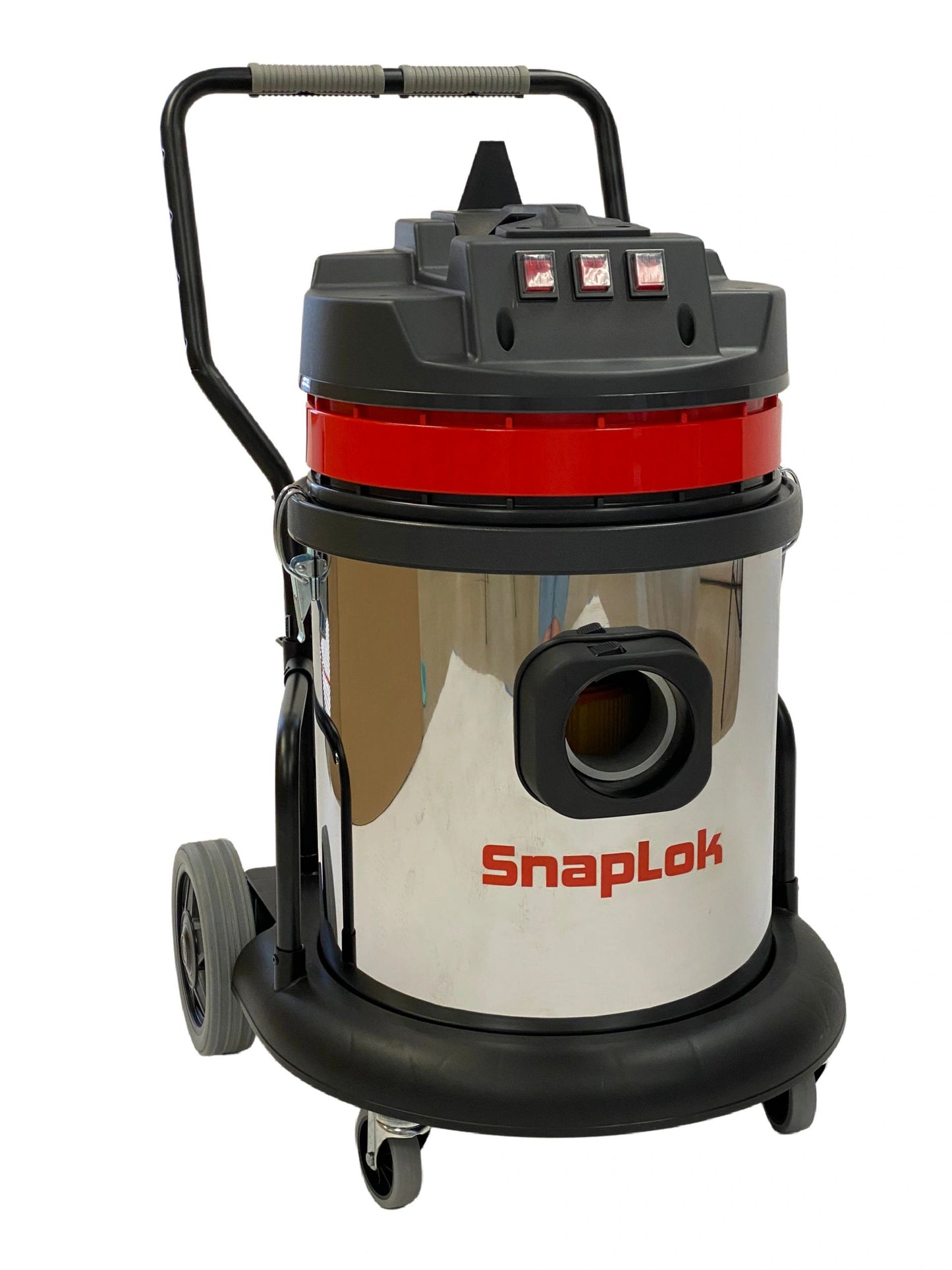 (DS) 3- Motor High Powered HEPA Vac w/SS Tank and Trolley (SVS12-3T)