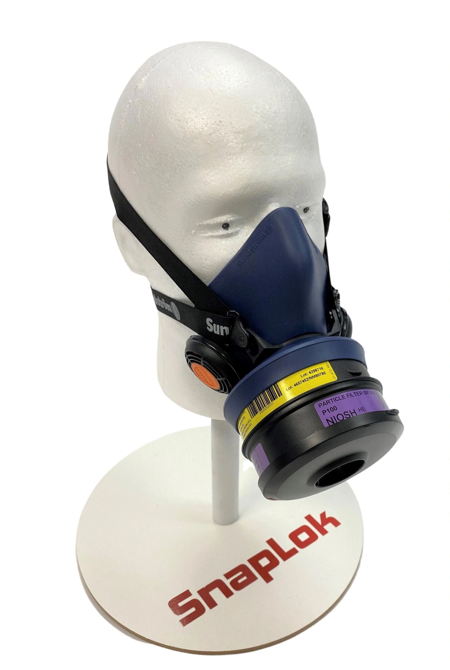 (DS) SnapLok SR-5721L - Size L/XL Half Mask (1 Pack of 100), 1-organic vapor filter, 1-particulate filter, 5-pref