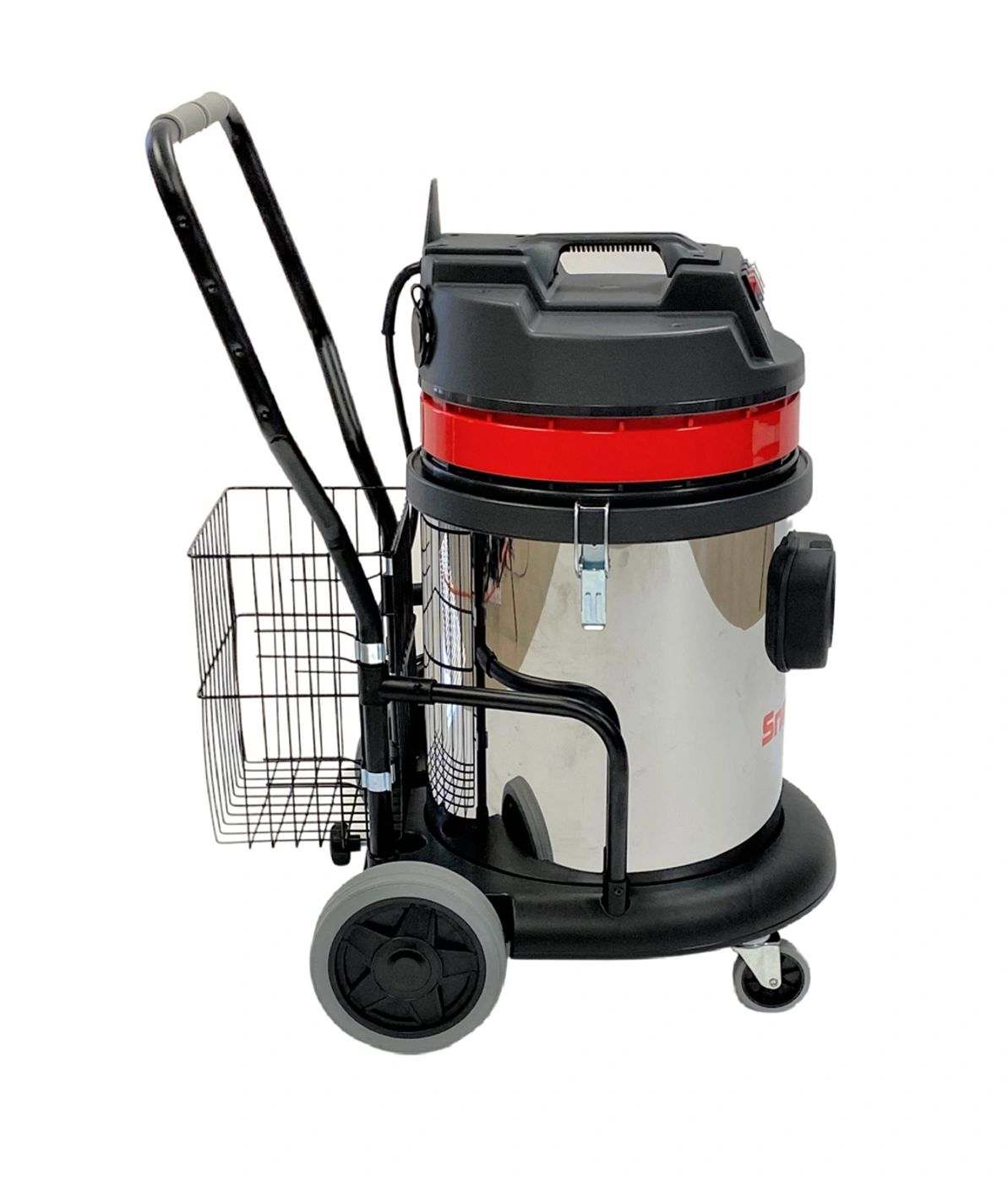 (DS) 3- Motor High Powered HEPA Vac w/SS Tank and Trolley (SVS12-3T)