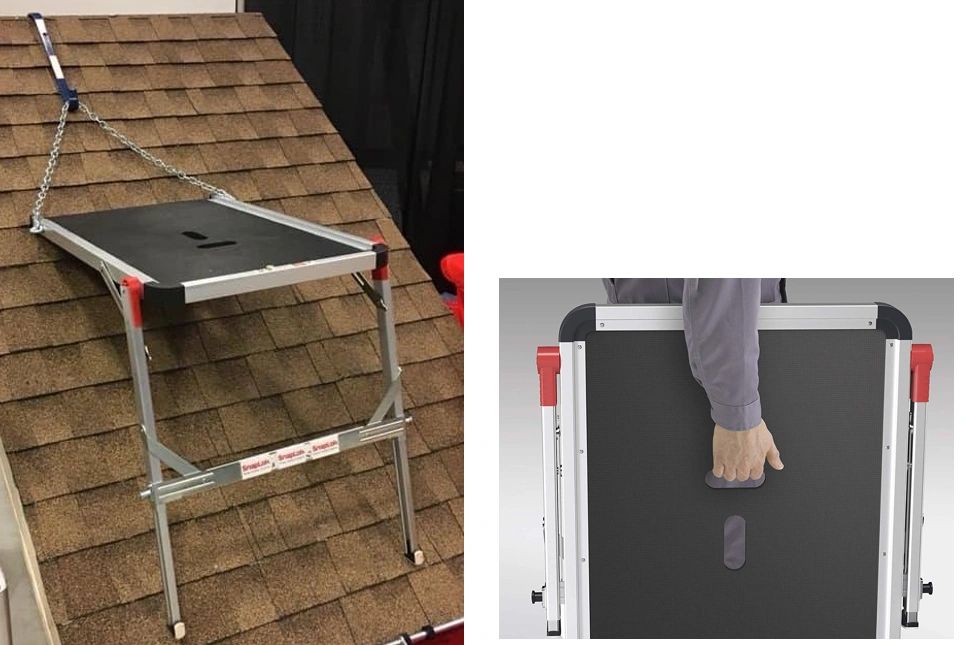FRP330-CH-RH-02_24"W x 36"L Foldable Roof Platform (w/o chain and ridge hook)